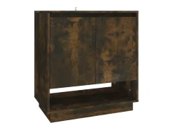 Aparador de roble ahumado 70x41x75 cm Madera de ingeniería