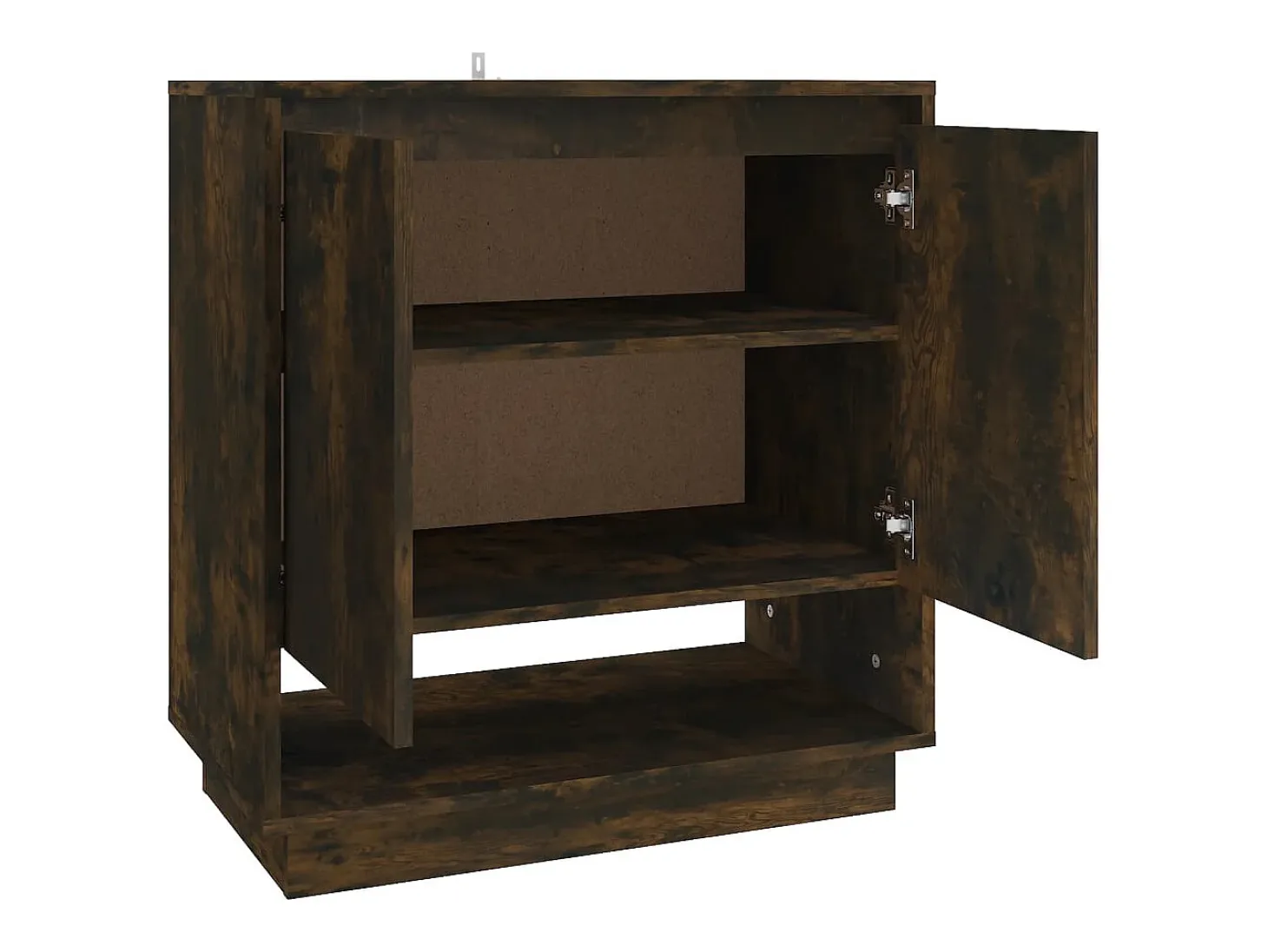 Aparador de roble ahumado 70x41x75 cm Madera de ingeniería