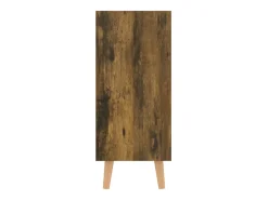 Aparador de roble ahumado 90x30x72 cm madera de ingeniería