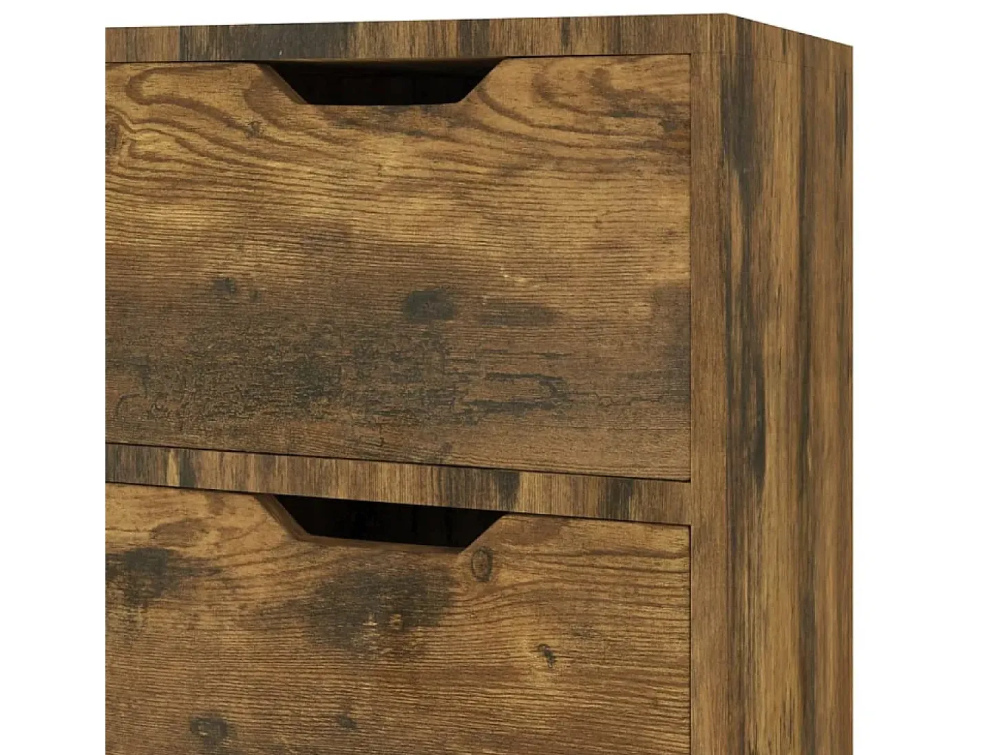 Aparador de roble ahumado 90x30x72 cm madera de ingeniería
