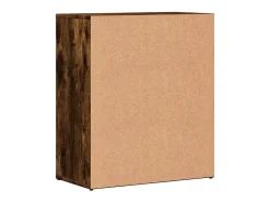 Aparador de roble ahumado 60x31x70 cm madera de ingeniería