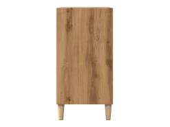 Aparador de roble artesanal 57x35x75 cm madera de ingeniería