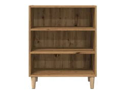 Aparador de roble artesanal 57x35x75 cm madera de ingeniería