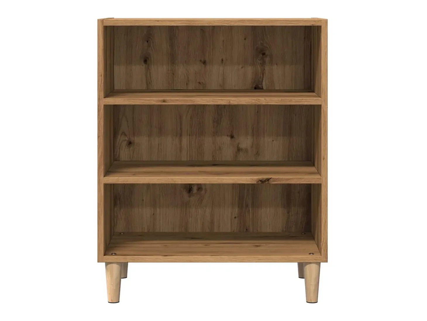 Aparador de roble artesanal 57x35x75 cm madera de ingeniería