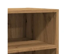 Aparador de roble artesanal 57x35x75 cm madera de ingeniería