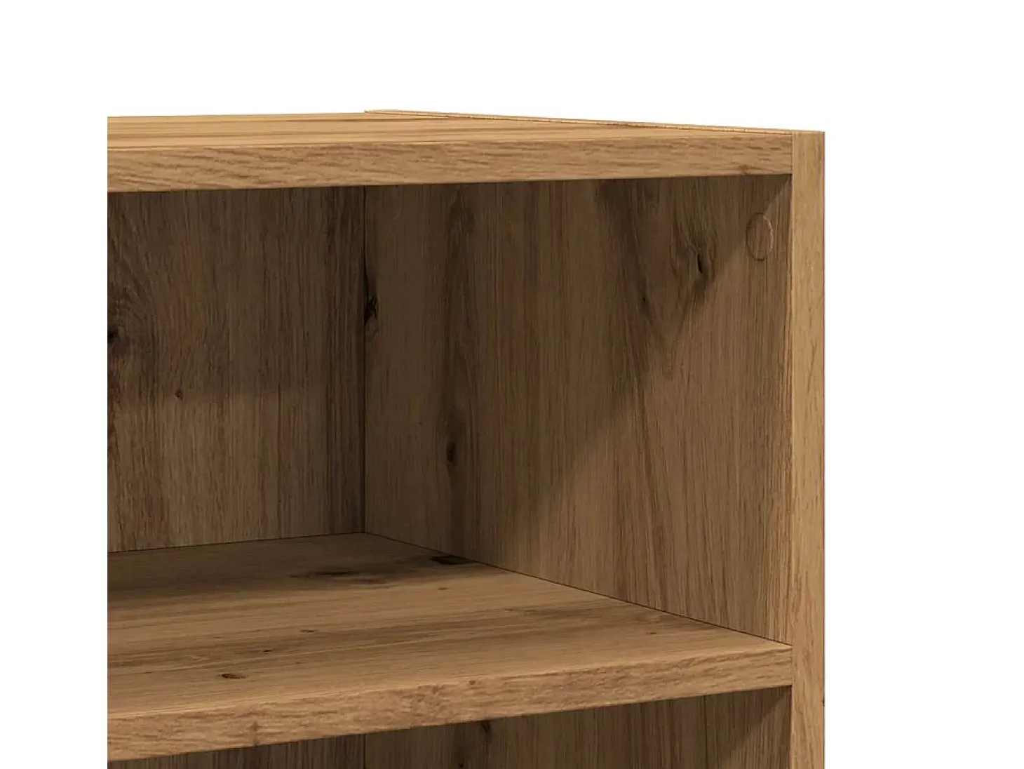 Aparador de roble artesanal 57x35x75 cm madera de ingeniería