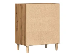 Aparador de roble artesanal 57x35x75 cm madera de ingeniería