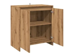 Aparador de roble artesanal 70x41x75 cm madera de ingeniería