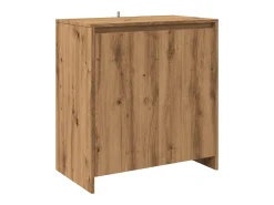 Aparador de roble artesanal 70x41x75 cm madera de ingeniería