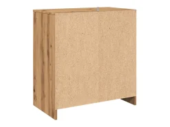 Aparador de roble artesanal 70x41x75 cm madera de ingeniería