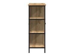 Aparador de roble artesanal 70x30x80 cm Madera de ingeniería