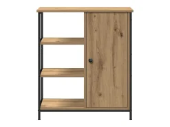 Aparador de roble artesanal 70x30x80 cm Madera de ingeniería