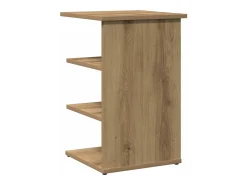 Aparador de roble artesanal 35x35x55 cm madera de ingeniería