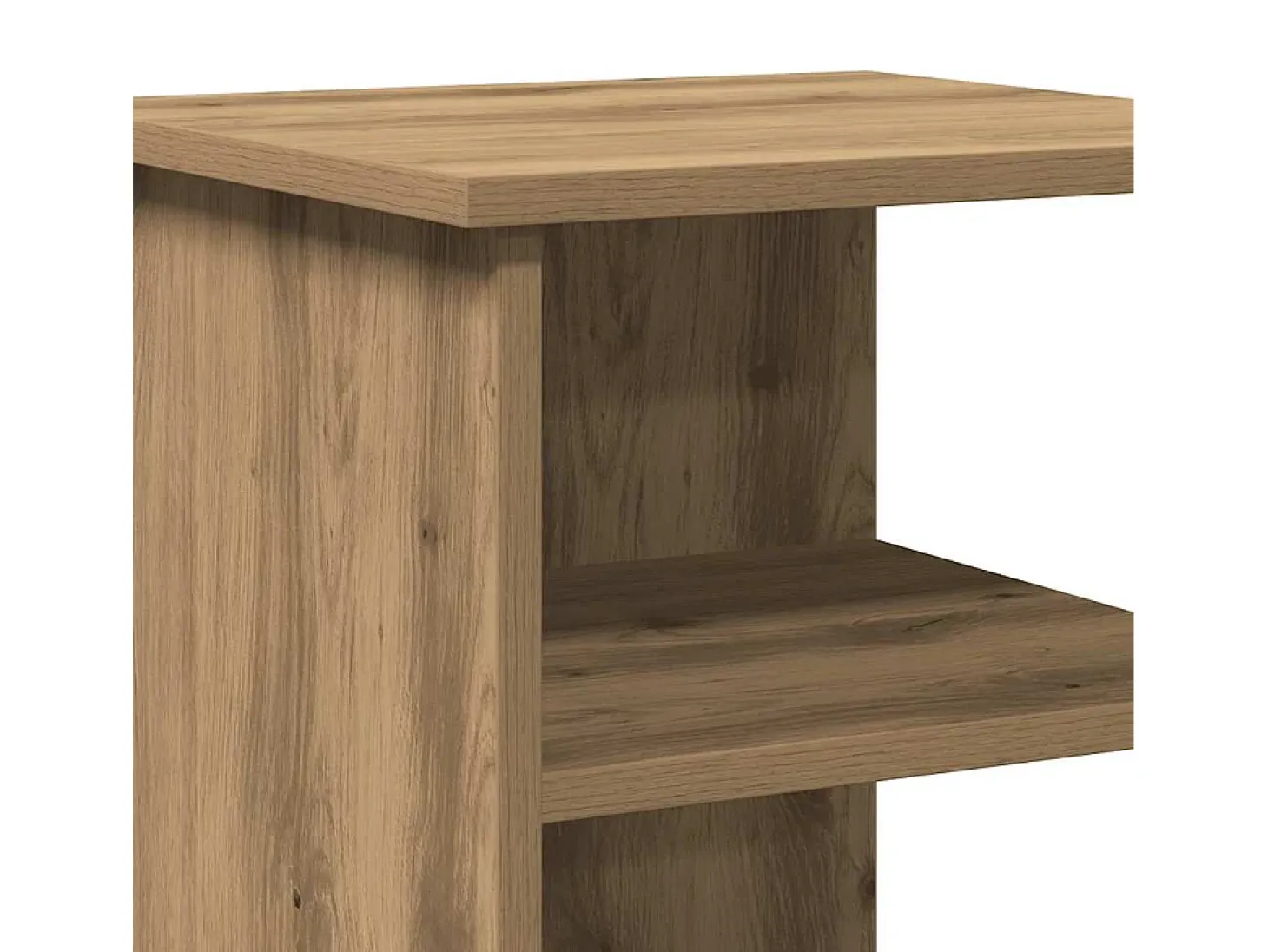 Aparador de roble artesanal 35x35x55 cm madera de ingeniería