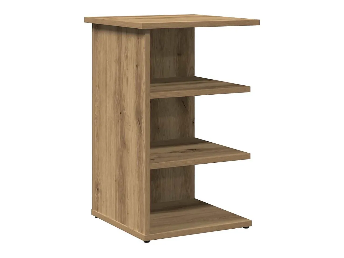 Aparador de roble artesanal 35x35x55 cm madera de ingeniería