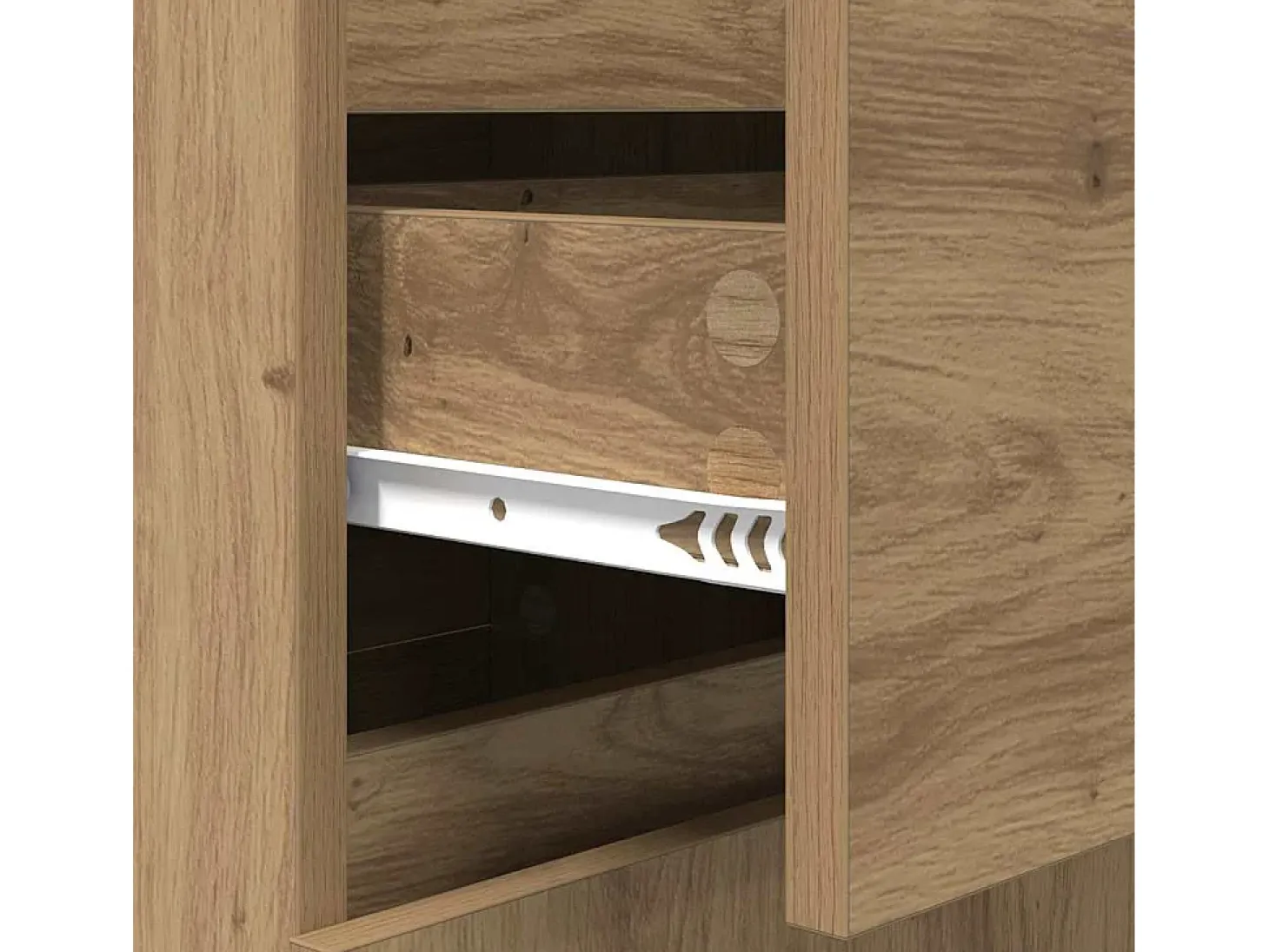 Aparador de roble artesanal 35 x 40 x 70 cm Madera de ingeniería