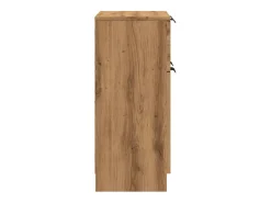 Aparador de roble artesanal 60x30x70 cm madera de ingeniería