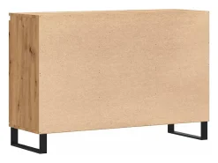 Aparador de roble artesanal 104x35x70 cm madera de ingeniería