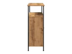 Aparador de roble artesanal 70x30x80 cm madera de ingeniería