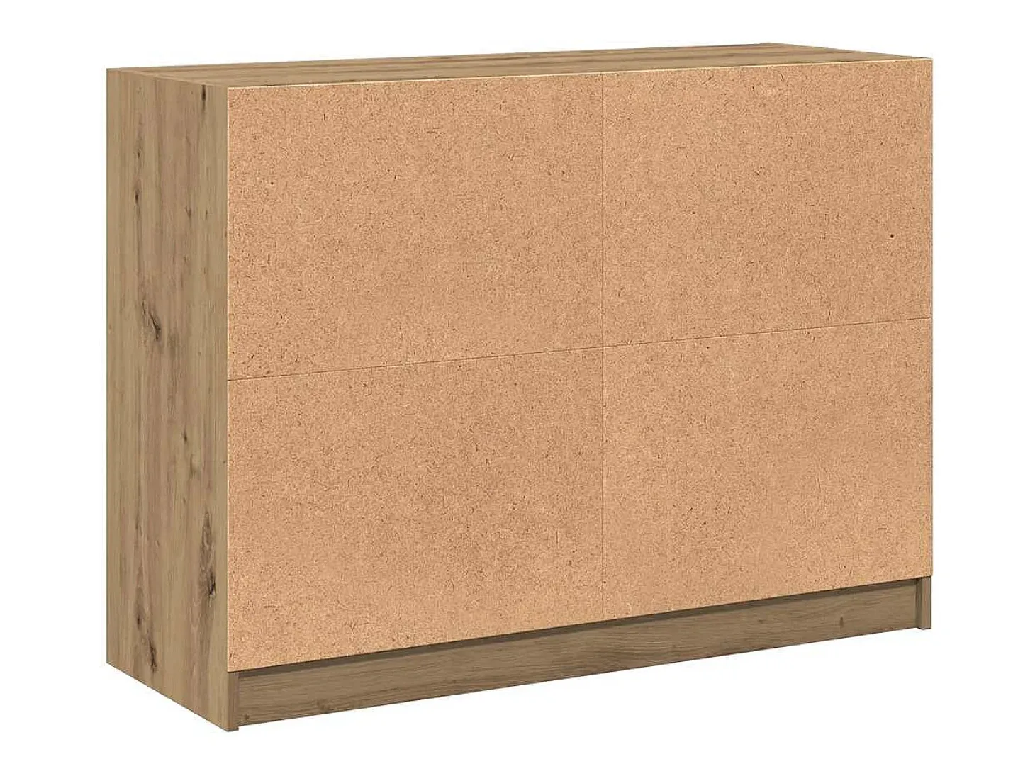 Aparador de roble artesanal 102x37x75,5 cm madera de ingeniería
