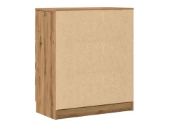 Aparador de roble artesanal 60x30x70 cm madera de ingeniería