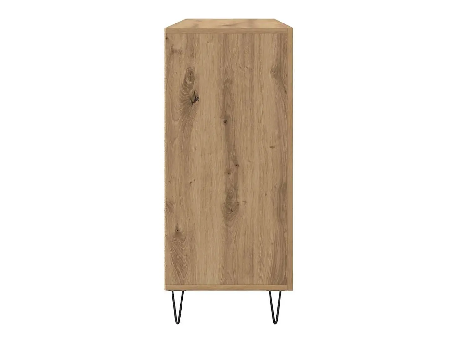 Aparador de roble artesanal 90 x 34 x 80 cm Madera de ingeniería