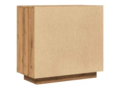 Aparador de roble artesanal 80x40x75 cm madera de ingeniería