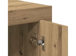 Aparador de roble artesanal 80x40x75 cm madera de ingeniería