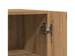 Aparador de roble artesanal 100x36x60 cm madera de ingeniería