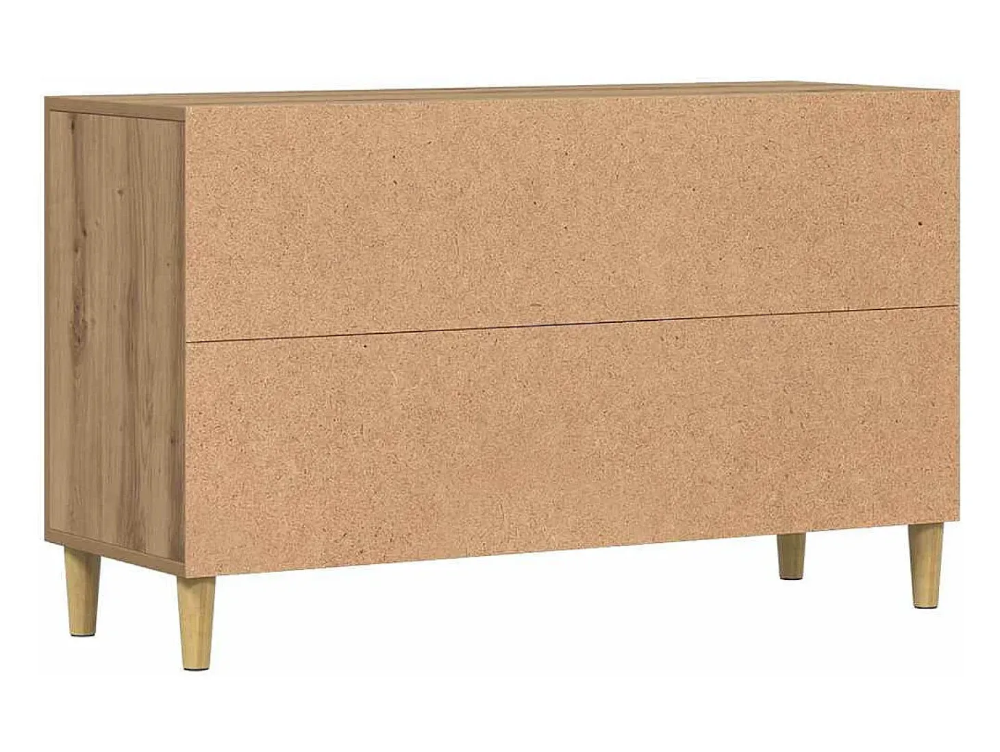 Aparador de roble artesanal 100x36x60 cm madera de ingeniería