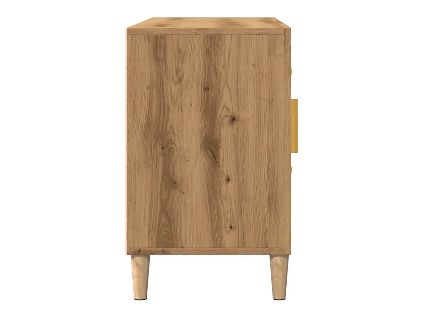 Aparador de roble artesanal 100x36x60 cm madera de ingeniería