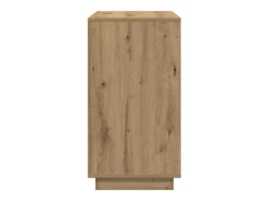 Aparador de roble artesanal 80x34x75 cm Madera de ingeniería