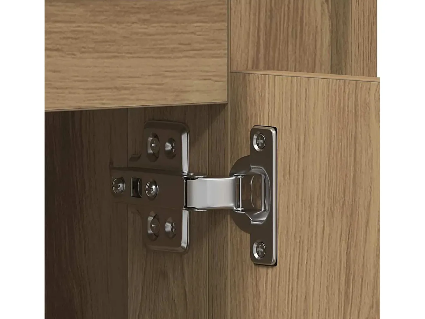 Aparador de roble artesanal 80x34x75 cm Madera de ingeniería