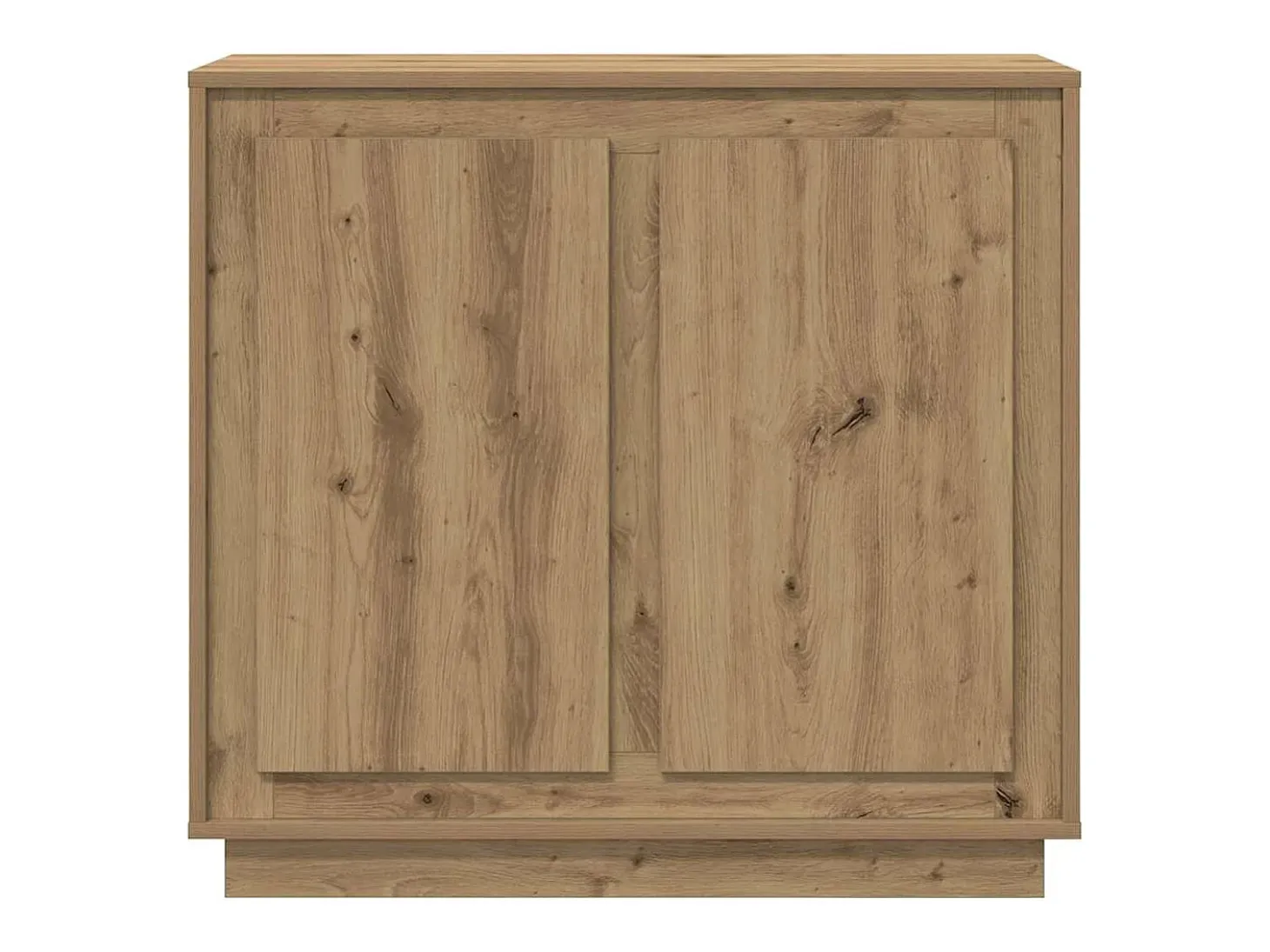 Aparador de roble artesanal 80x34x75 cm Madera de ingeniería