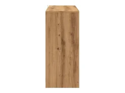 Aparador de roble artesanal 102x33x75 cm madera de ingeniería
