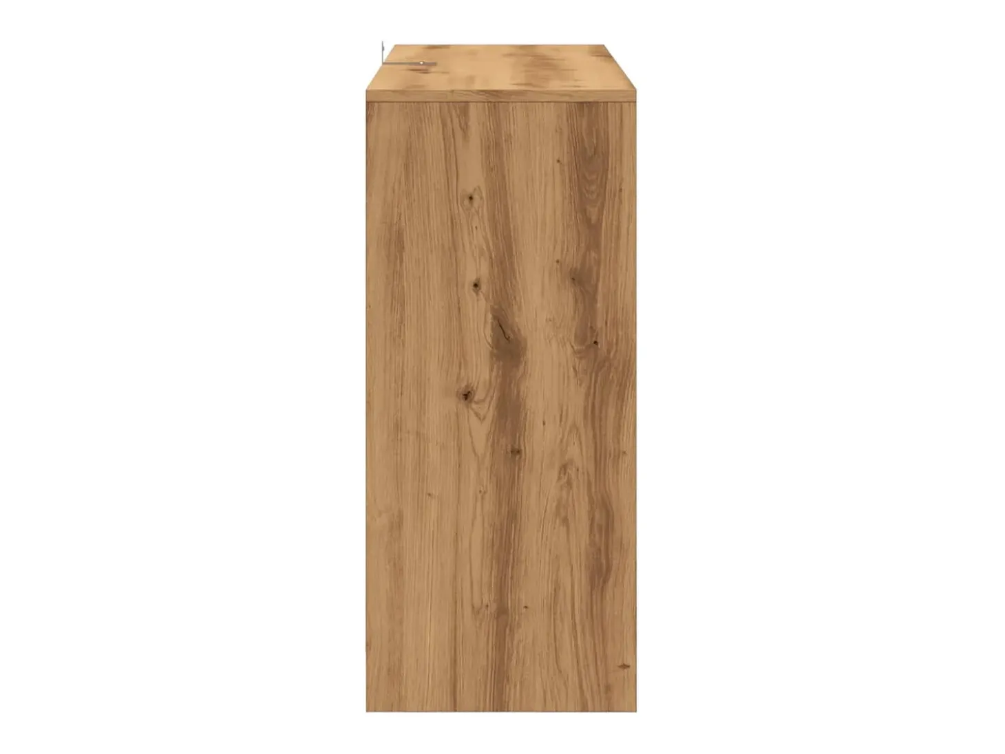 Aparador de roble artesanal 102x33x75 cm madera de ingeniería