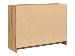 Aparador de roble artesanal 102x33x75 cm madera de ingeniería