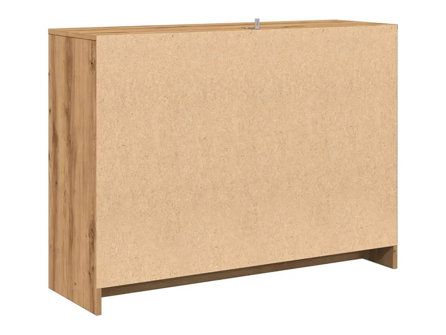 Aparador de roble artesanal 102x33x75 cm madera de ingeniería