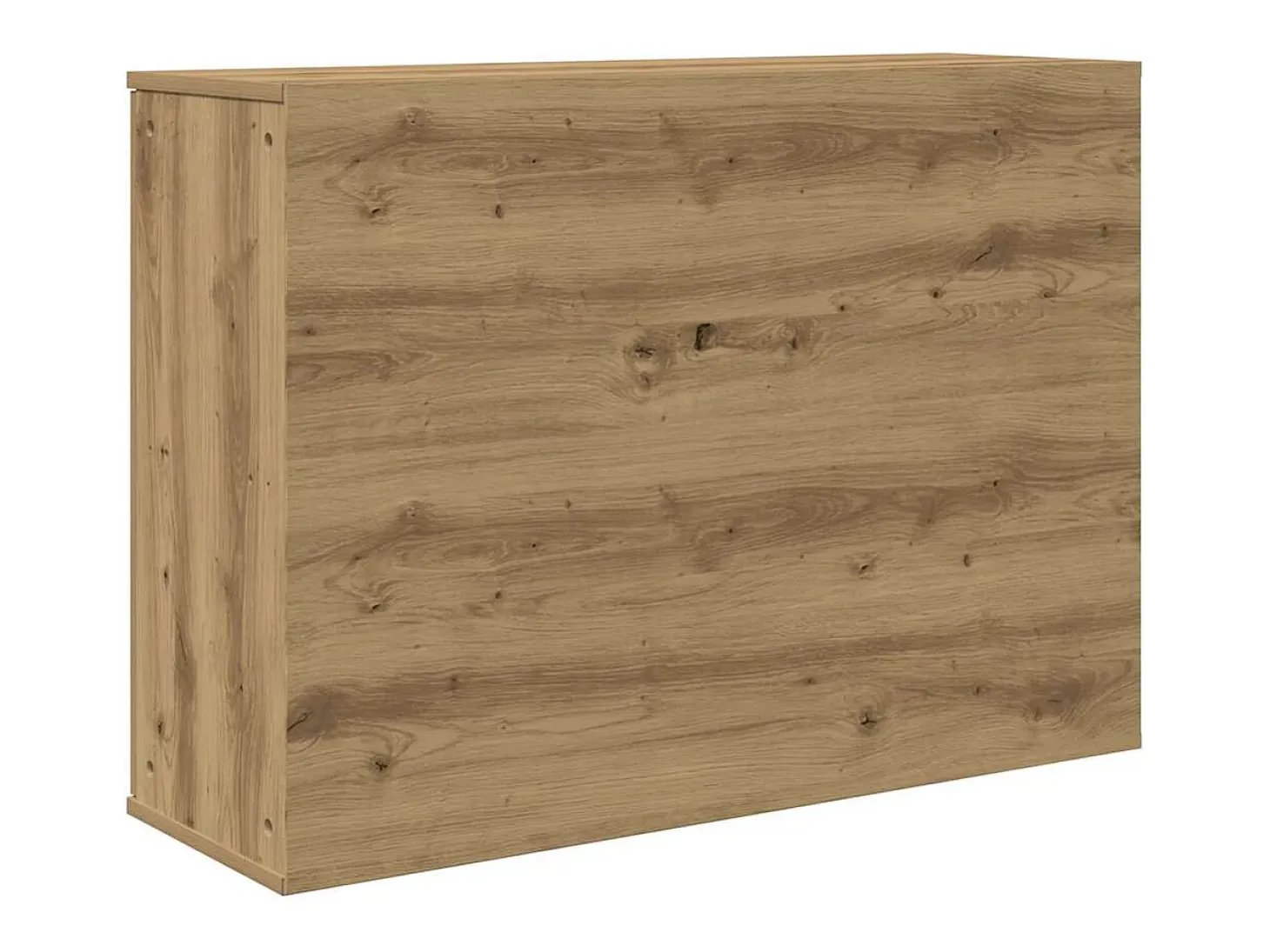 Aparador de roble artesanal 90x29,5x65 cm madera de ingeniería