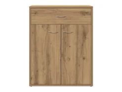 Aparador de roble artesanal 60x30x75 cm madera de ingeniería
