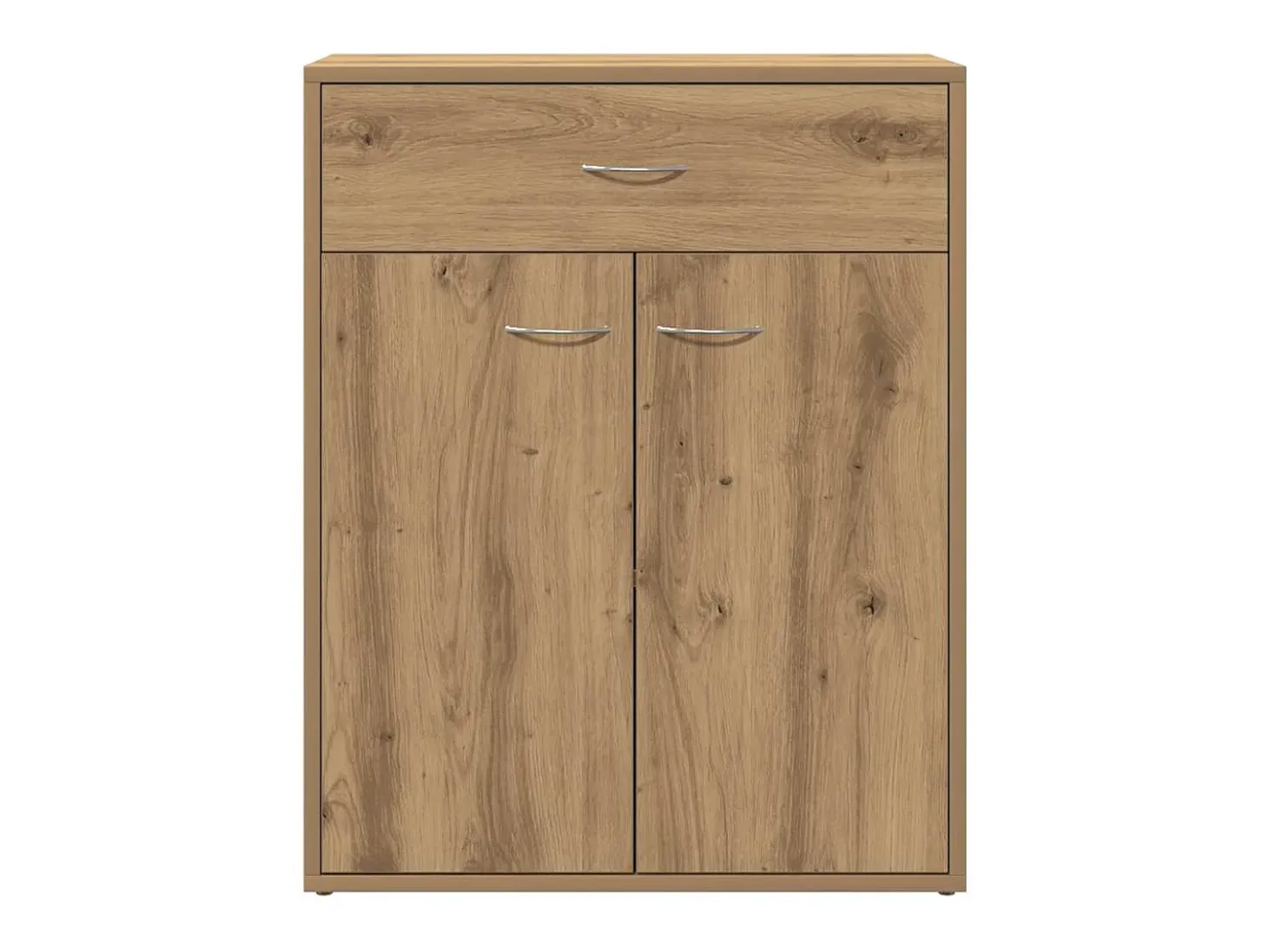 Aparador de roble artesanal 60x30x75 cm madera de ingeniería