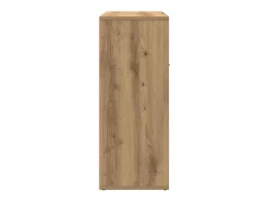 Aparador de roble artesanal 60x30x75 cm madera de ingeniería