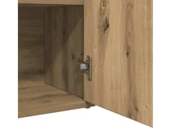 Aparador de roble artesanal 60x30x75 cm madera de ingeniería