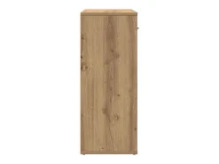Aparador de roble artesanal 60x30x75 cm madera de ingeniería