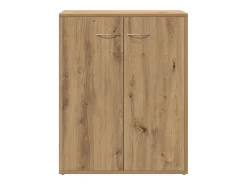 Aparador de roble artesanal 60x30x75 cm madera de ingeniería