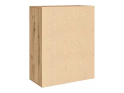 Aparador de roble artesanal 60x30x75 cm madera de ingeniería