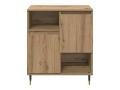 Aparador de roble artesanal 60 x 35 x 70 cm Madera de ingeniería