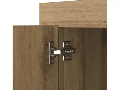 Aparador de roble hecho a mano 40 x 80 x 75 cm Madera de ingeniería