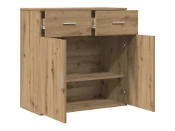 Aparador de roble hecho a mano 79 x 38 x 80 cm Madera de ingeniería