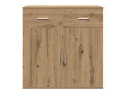 Aparador de roble hecho a mano 79 x 38 x 80 cm Madera de ingeniería